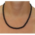 thumbnail image 3 of 14K Gold 5.5-6.0mm Black Akoya Cultured Pearl Necklace - AAA Quality, 17" Princess Length, 3 of 7