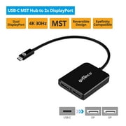 gofanco USB-C MST Hub to Dual DisplayPort Adapter, Multi-Monitor Splitter