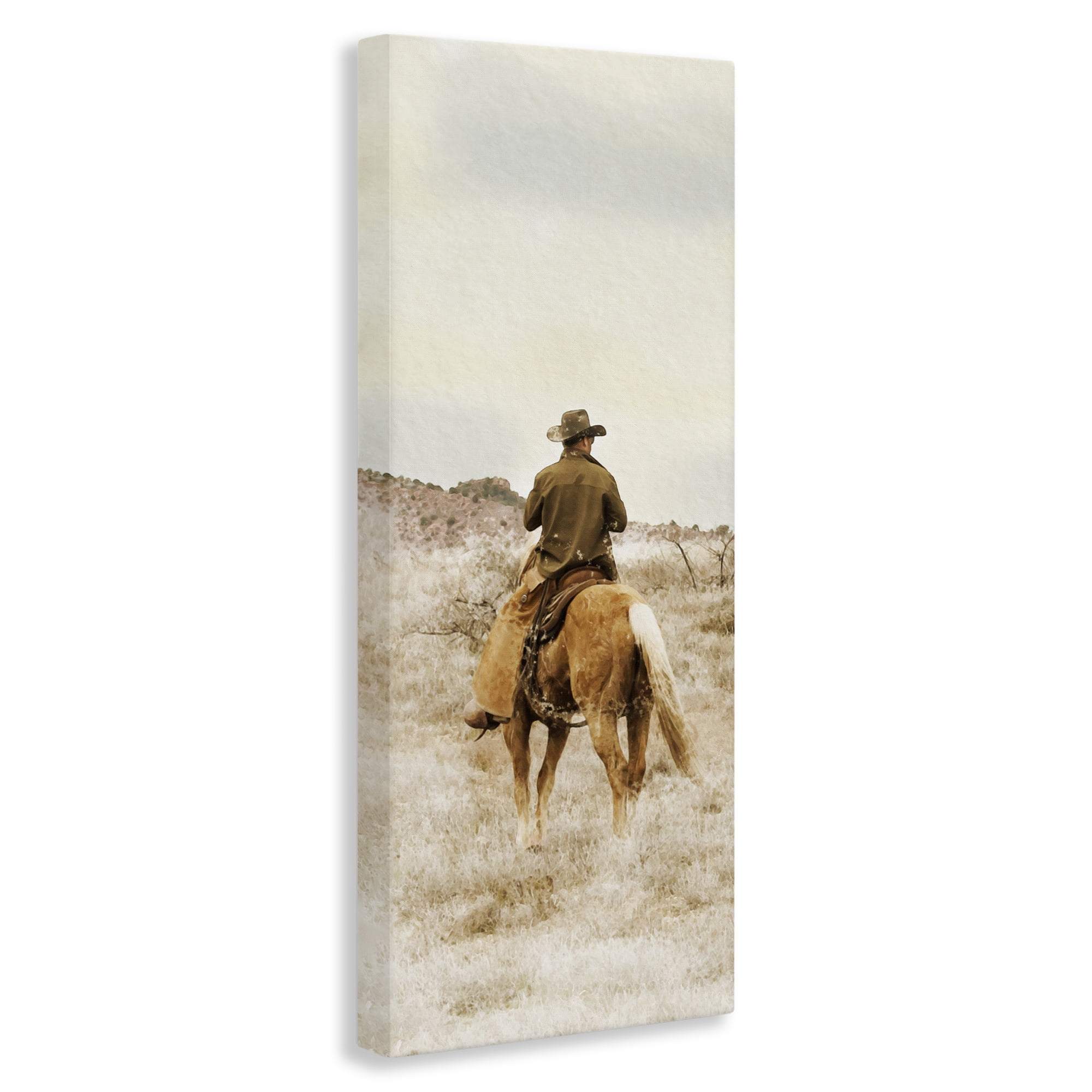 Stupell Industries Wild Wrangling Cowboy Canvas Wall Art, design by Marcus Prime