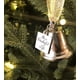 thumbnail image 4 of Es un adorno de campana de ángel de Navidad inspirado en la vida maravillosa con dije de ala de ángel de acero inoxidable. Nuevo tamaño más grande y ahora viene con 2 cintas intercambiables. Adepaton WRQX-225, 4 of 6