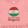 thumbnail image 4 of Inktastic I'm So Cute, I Must Be Hungarian Hungary Sunflower Girls Toddler Dress, 4 of 5