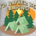 thumbnail image 3 of CafePress - I'd RATHER BE CAMPING! Long Sleeve T Shirt - Unisex Cotton Long Sleeve T-Shirt, 3 of 4