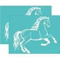 thumbnail image 1 of 2 plantillas reutilizables de malla con diseño de caballo para serigrafía, ideales para pintar sobre madera, decorar camisetas y telas (22 x 28 cm / 11 x 8,66 pulgadas)., 1 of 9