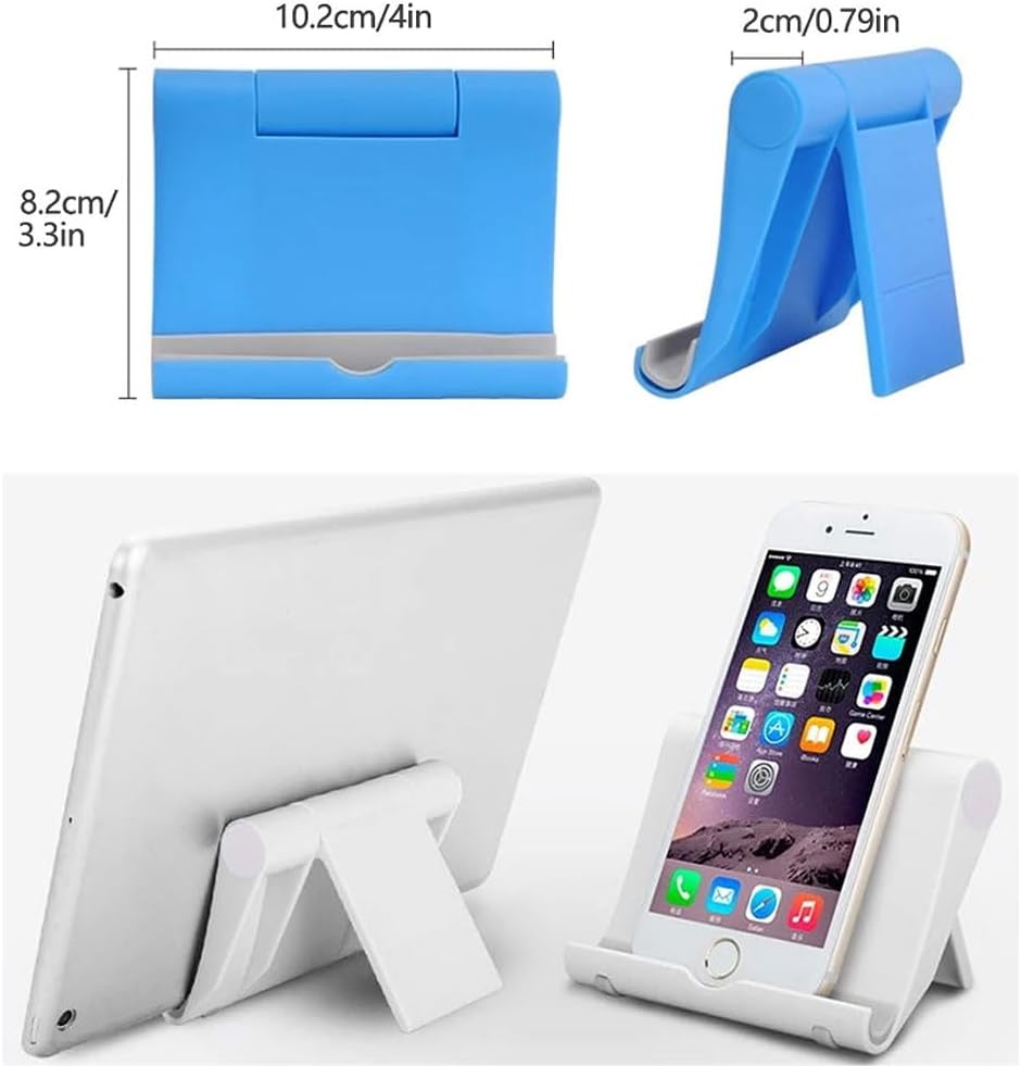 4 Pcs Mobile Phone Stand Holder for Desk Adjustable Compatible with iPhone 14 13 12 11 8 Pro Max SE XS XR Plus Samsung Galaxy Note20 S20 S10 S9 S8 Cell Phone Holder Foldable (4 Black)