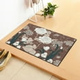 thumbnail image 2 of 5x7ft Colorful Floral Area Rug Door Mat Boho Flower Retro Entryway Mats Non-Slip Washable Rugs Vintage Bohemia Floor Carpet Decor For Kitchen Indoor Living Room Bedroom, Brown, 2 of 7