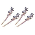 thumbnail image 2 of 2 Pairs Hair Clips Women Rhinestone Butterflies Hair Barrettes Hair Accessories, 2 of 10