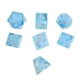 thumbnail image 1 of Juego de dados poliédricos de resina de 7 piezas, juego de mesa transparente, juego de dados para juegos de rol, azul claro, 1 of 8