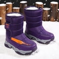 thumbnail image 4 of Zapatos Tobilleros Invierno para Niñas Con Forro Piel Impermeables Deporte Al Aire Libre, 4 of 9
