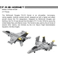 thumbnail image 3 of Apostrophe Games 5 juegos de bloques de construcción militares (728 piezas) F/A-18 Hornet, F-14 Tomcat Fighter Jet, AH-64 Apache Helicopter, M2 Bradley Tank y Humvee Avenger, 3 of 5