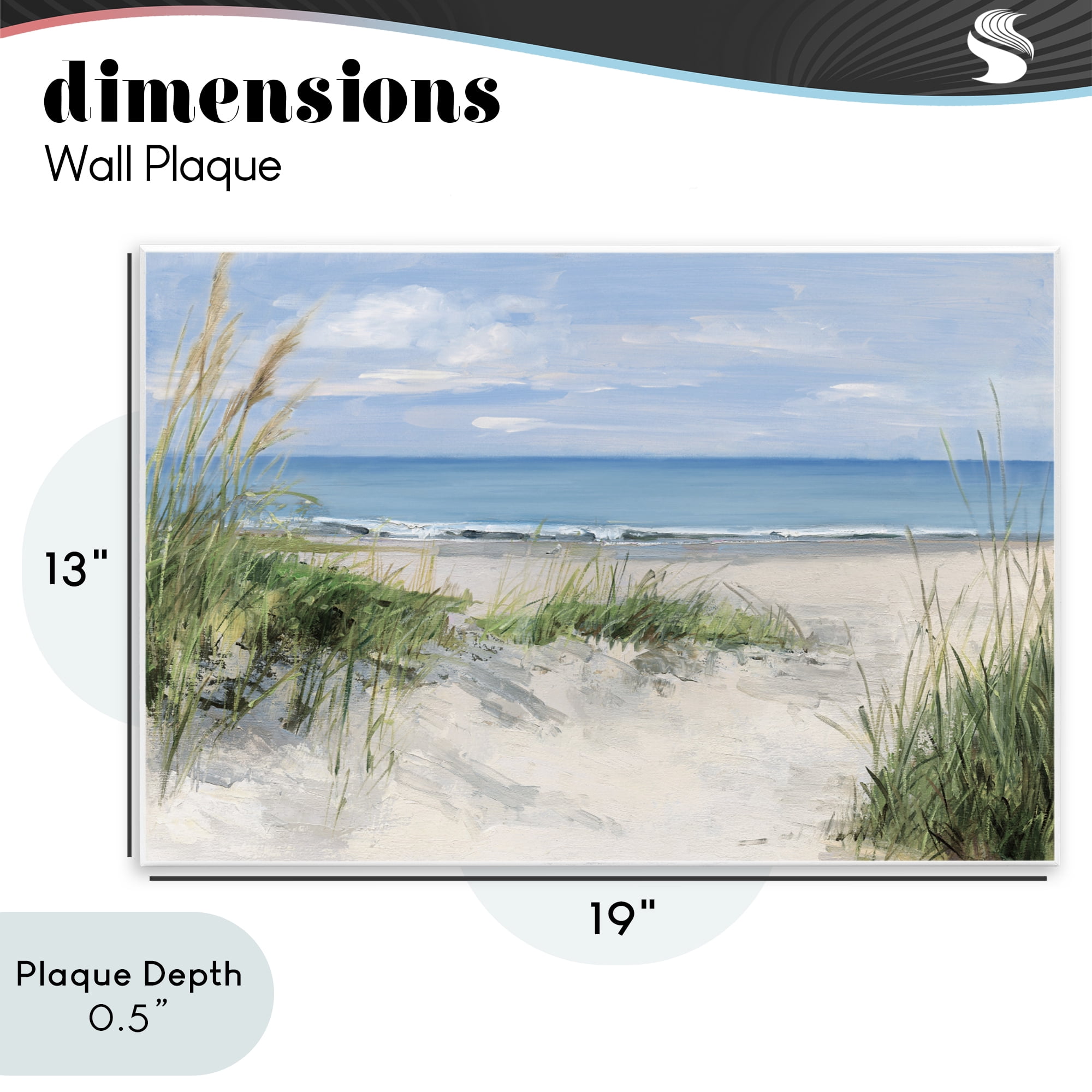 Stupell Industries Tall Grasses by Beach Coast Wall Plaque Art, design by Sally Swatland