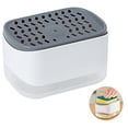 thumbnail image 3 of Inteprter Dispensador de líquido para fregar tipo prensa Dispensador de detergente eficiente Caja de jabón líquido de plástico Organizador de bomba de Suministros de limpieza para el hogar Inteprter HA015313-00, 3 of 6