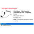 thumbnail image 2 of Clutch Master / Assembly - Compatible with 1992 - 1994 Dodge Dakota 1993, 2 of 2