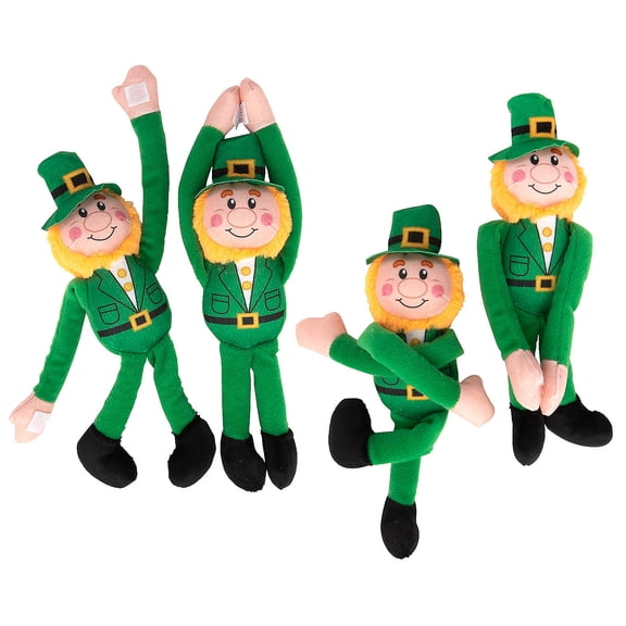 Long Arm Plush Leprechauns – 12 Pieces