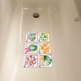 thumbnail image 4 of 12x de Bañera Impermeable Antideslizante Patrón de Flor/Planta/Pez/Guijarros 3D Calcomonía de Pares Piso Aodorno para Cocina Baño Planta suculenta Macarena Pegatinas de bañera antideslizantes, 4 of 5
