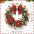 thumbnail image 3 of olkpmnmk DIY Pearl Painting Acrylic Christmas Tree Ornament Kit, Christmas Hanging Diamond Art Kits for Adults, Handmade Diamond Bead Painting Craft for Xmas Tree Wall Window Home Holiday Decor, 3 of 6
