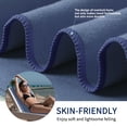 thumbnail image 6 of PiccoCasa Microfiber Quick Dry Sand Free Beach Travel Towel 30"x60" Navy Blue, 6 of 7