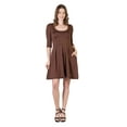 thumbnail image 2 of Womens Scoop Neck Fit and Flare Dress, 2 of 7
