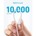thumbnail image 4 of Anker USB C to Lightning Cable, 322 USB-C to Lightning Braided Cable(3ft, Black), MFi Certified, Fa, 4 of 5