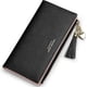 thumbnail image 1 of Wallet for Women Leather Purse Credit Card Organizer Girls Cute Zipper Large Long Coin Wallets (C-Black), 1 of 4