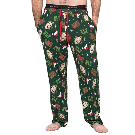 Elf OMG! Santa! Adult Hunter Green Pajamas Lounge Pants - Walmart.com