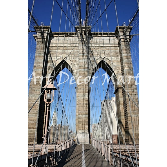 Brooklyn Bridge 1 - CANVAS OR PRINT WALL ART