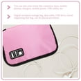 thumbnail image 5 of Waterproof 2 Layer USB Cable Storage Bag Electronic Organizer Digital Gadget Case (Pink), 5 of 5