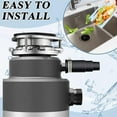 thumbnail image 3 of SUTENGDA Dishwasher Drain Hose Adapter for Garbage Disposal Dishwasher Connector Dishwasher Hose Connector Kit Include 1 Inlet Connector  1 Hose Clamp &amp; 3 Spring Clamps, 3 of 6