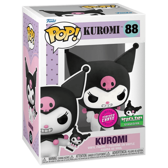 Funko Pop Kuromi 88 Flocked Chase with Protector Brad's Toys & Collectibles Exclusive
