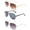 3 Pack Gunmetal, Cream & White, variant on 3 Pack Metal Frame Aviator Sunglasses for Men for Women, Gunmetal, Cream & White