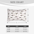 thumbnail image 4 of Uemuo Dachshund Dog Print Throw Pillow Case – Cozy & Soft Cushion Cover, Hypoallergenic Pillow Case for Sleeping, Perfect for Women with Envelope Closure-14"x20", 4 of 6