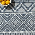 thumbnail image 6 of SAFAVIEH Machine Washable Rug Indoor/Outdoor Bermuda Collection - Bermuda Jacinth Geometric Machine Washable Indoor/Outdoor Area Rug, Navy/Cream, 5'3" x 7'6", 6 of 12