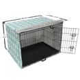 thumbnail image 6 of Sea Animals Dog Crate Cover, Seals with Faces Smiling Cheerful Theme, Easy to Use Pet Kennel Cover Small Dogs Puppies Kittens, 7 Sizes, Turquoise Pale Blue, by Ambesonne, 6 of 6