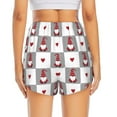 thumbnail image 4 of Goofa Gnomes and Hearts Printed Women 2 in 1 Running Shorts,Quick Dry Athletic Workout Shorts,High Waisted Athletic Shorts with Liner Pockets-Medium, 4 of 9