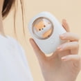 thumbnail image 3 of Ventilador de cuello, mini ventilador USB con banda para el cuello , ventilador portátil friamiento de 360 ​​grados, 3 velocidades, - Ardilla blanca perfecl Ventilador de cuello colgante, 3 of 8
