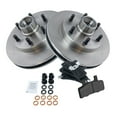 thumbnail image 2 of DAMAIJOY Disc Brake Rotor and Pad Set Kit Front Rear Side Metal Semi-Metallic Smooth Truck for Chevy for C2500 95-98 for Express 2500 96-02,for GMC for C2500 95-98 for Savana 2500 96-02, 2 of 6