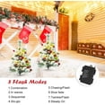 thumbnail image 4 of 25in Artificial Christmas Trees Set of 2 Pre-Lit Mini Christmas Trees with 30 LED Lights, Bright Ball, Pine, Berries for Indoor Outdoor Decor, 4 of 5