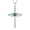 05-May - Emerald, variant on Infinity Cross Necklace for Women 925 Sterling Silver Heart Emerald Pendant May Birthstone Religious Jewelry Gifts for Her