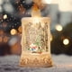 thumbnail image 1 of Farol navideño de Papá Noel, muñeco de nieve y árbol de Navidad. Funciona con enchufe o pilas. Lámpara brillante con escena iluminada para decoración navideña. 100 ml. Lámpara decorativa de plástico., 1 of 6