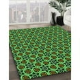 thumbnail image 2 of Ahgly Company Indoor Rectangle Patterned Dark Forest Green Area Rugs, 2' x 5', 2 of 6