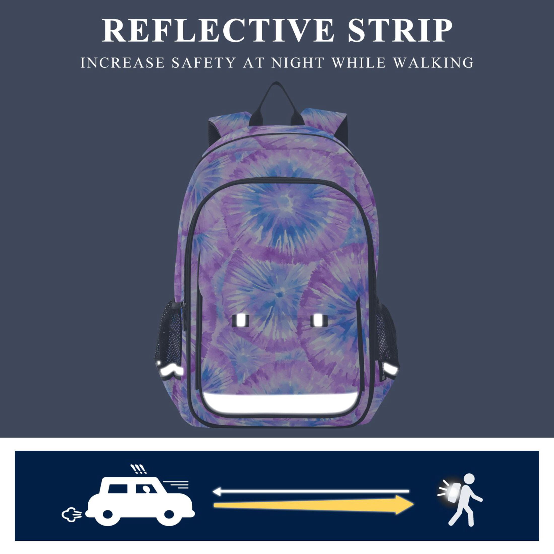 ALAZA Tie-dye Purple-p2 Laptop Backpack Purse Travel Bag Casual School Bookbag Rucksack for Women Men