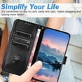 thumbnail image 5 of compatible Google Pixel 6 Pro Case, Litchi Grain PU Leather Folio Cover Magnetic Closure Flip Wallet Card Slots Stand Case With Hand Strap,Brown Cheap and fine, 5 of 5