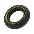 thumbnail image 3 of Pneu Tubeless pour Trottinette Électrique 10 Pouces, Pneu Trottinette Électrique Creux Absorption des Chocs Résistance à la Pression pour Différentes Routes Jaune, 3 of 8
