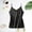 #Black, variant on TEVEQ Satin Sleepwear for Women Sleeveless Sleepwear Satin M-Xxl Fashion Silk Pajamas Underwear Women's Satin Top Grey M