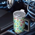 thumbnail image 6 of 40oz Pioneer Flower Floral Print Pattern Insulated Tumbler with Handle, BPA-Free Leak Proof Lid and Straws, Double Wall Vacuum, Hot 12h/Cold 34h, 6 of 6