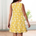 thumbnail image 5 of LTTVQM Girls Easter Dress Bunny Egg Graphic Cute Sleeveless Sundresses Casual Crewneck Midi Dress Lightweight Church Dresses Yellow 7-8 Years, 5 of 5