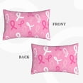 thumbnail image 2 of Honeii Breast Cancer Awareness (3) Decorative Throw Pillow Case - Elevate Your Couch, Sofa, or Bed with Stylish Home Decor, Perfect Gift Idea-14"x20", 2 of 6