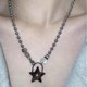 thumbnail image 3 of C Collares lindos de la sonrisa de la estrella del color plateado para el colgante dulce y lindo de las mujeres, 3 of 5