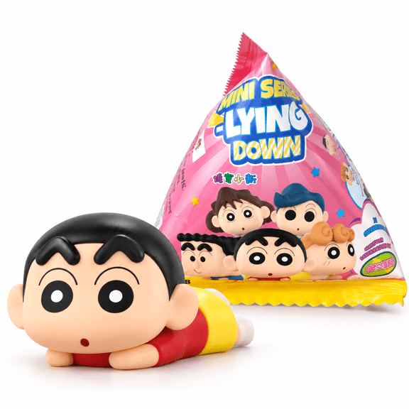 52TOYS Crayon Shin-Chan MINI Lying Down Blind Bag, 1 Random Mini Collectible Figure