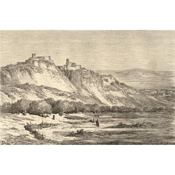 Posterazzi DPI1857129LARGE Arcos De La Frontera Cadiz Spain. Drawn by Gustave Dore From The Book Spanish Poster Print, Large - 36 x 24