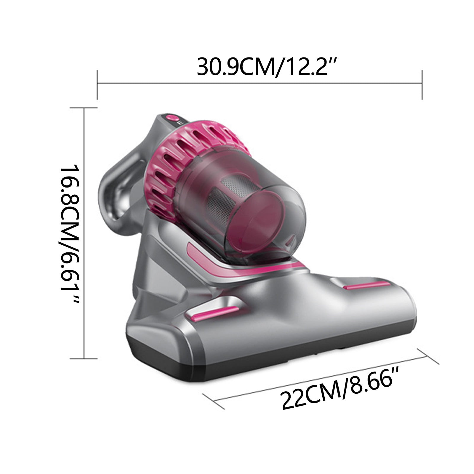 Upgraded Handheld Deep Mattress Vacuum Cleaner, Bed Vacuum Cleaner Household High-Frequency Double Beat Vacuum Remover Cleaning Machine for Mattress, Effectively Removes 99.7% Dirt Black One Size